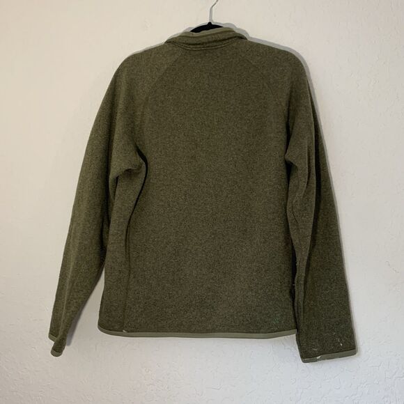 Patagonia Better Sweater Mens S Green 1/4 Zip Fleece Pullover Outdoors Pocket - Picture 2 of 10